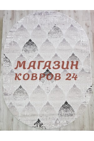 Турецкий ковер Sanat viscon 6323 Серый овал